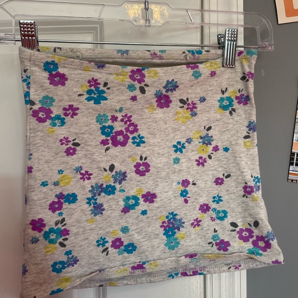 justice flower strapless shirt; size 8; in great condition - Picture 2 of 2